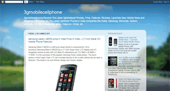 Desktop Screenshot of 3gmobilecellphone.blogspot.com