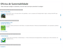 Tablet Screenshot of oficinadesustentabilidade.blogspot.com