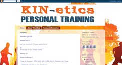 Desktop Screenshot of kin-etics.blogspot.com