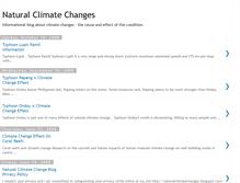 Tablet Screenshot of naturalclimatechanges.blogspot.com