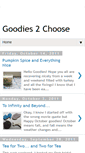 Mobile Screenshot of goodies2choose.blogspot.com