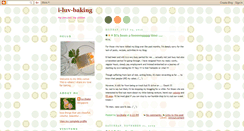 Desktop Screenshot of i-luv-baking.blogspot.com