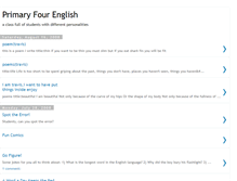 Tablet Screenshot of primaryfourenglish.blogspot.com