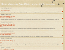 Tablet Screenshot of elainemummeryacneclinic.blogspot.com