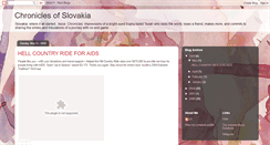 Desktop Screenshot of chroniclesofslovakia.blogspot.com