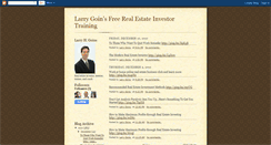 Desktop Screenshot of larrygoinsfreetraining.blogspot.com