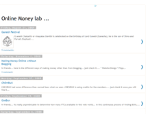 Tablet Screenshot of onlinemoneylab.blogspot.com