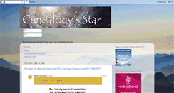 Desktop Screenshot of genealogysstar.blogspot.com