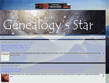 Tablet Screenshot of genealogysstar.blogspot.com