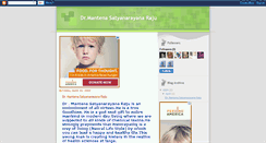 Desktop Screenshot of drmantenasatyanarayanaraju.blogspot.com