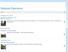 Tablet Screenshot of malaysiaexperience.blogspot.com