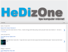 Tablet Screenshot of hedizone.blogspot.com