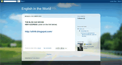 Desktop Screenshot of englishintheworldsite.blogspot.com