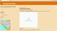 Desktop Screenshot of hangmasszazs.blogspot.com