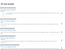 Tablet Screenshot of 32-lcd-screen.blogspot.com