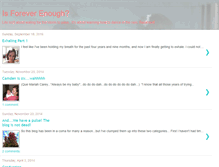 Tablet Screenshot of is4everenough.blogspot.com