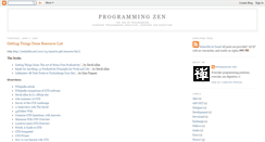 Desktop Screenshot of programmingzen.blogspot.com