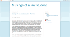 Desktop Screenshot of musingsofa1styearlawstudent.blogspot.com
