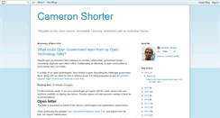 Desktop Screenshot of cameronshorter.blogspot.com