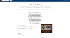 Desktop Screenshot of jewswantpalin.blogspot.com