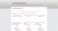 Desktop Screenshot of cuisinartbreadmakerz.blogspot.com