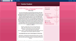 Desktop Screenshot of caninecouturegroomingstudio.blogspot.com