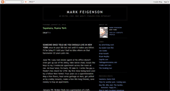 Desktop Screenshot of markfeigenson.blogspot.com