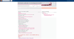 Desktop Screenshot of informaticaaplicadaalamedicina.blogspot.com