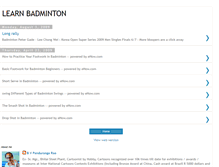 Tablet Screenshot of learnbadminton.blogspot.com