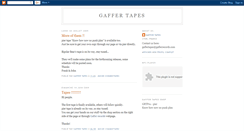 Desktop Screenshot of gaffertapes.blogspot.com