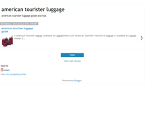 Tablet Screenshot of americantouristerluggage.blogspot.com