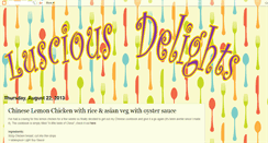 Desktop Screenshot of lusciousdelights.blogspot.com