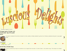 Tablet Screenshot of lusciousdelights.blogspot.com