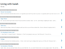 Tablet Screenshot of livingwithisaiah.blogspot.com