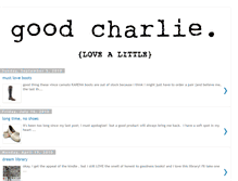 Tablet Screenshot of goodecharlie.blogspot.com