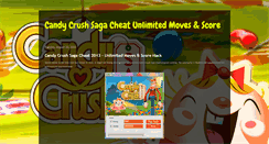 Desktop Screenshot of candycrushsagacheatunlimitedmoves.blogspot.com