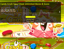 Tablet Screenshot of candycrushsagacheatunlimitedmoves.blogspot.com