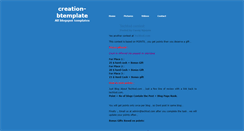 Desktop Screenshot of creation-btemplate.blogspot.com