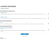 Tablet Screenshot of creation-btemplate.blogspot.com