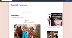 Desktop Screenshot of amongfashion.blogspot.com