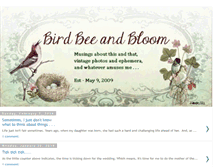 Tablet Screenshot of birdbeeandbloom.blogspot.com