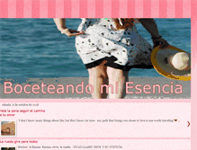 Tablet Screenshot of boceteandomiesencia.blogspot.com