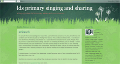 Desktop Screenshot of ldsprimarysingingandsharing.blogspot.com