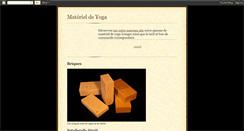 Desktop Screenshot of materieldeyoga.blogspot.com