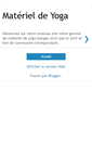 Mobile Screenshot of materieldeyoga.blogspot.com