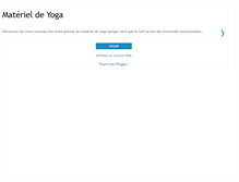 Tablet Screenshot of materieldeyoga.blogspot.com