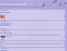 Tablet Screenshot of manerasdecomunicarse.blogspot.com