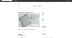 Desktop Screenshot of annetteariese.blogspot.com