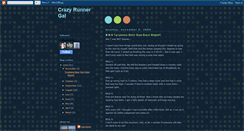 Desktop Screenshot of crazyrunnergal.blogspot.com