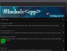 Tablet Screenshot of includecpp.blogspot.com